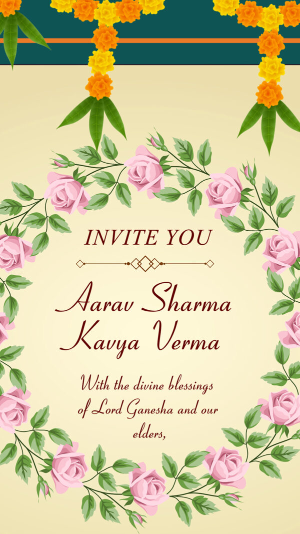 Elegant Wedding Invitation Video Template – #09