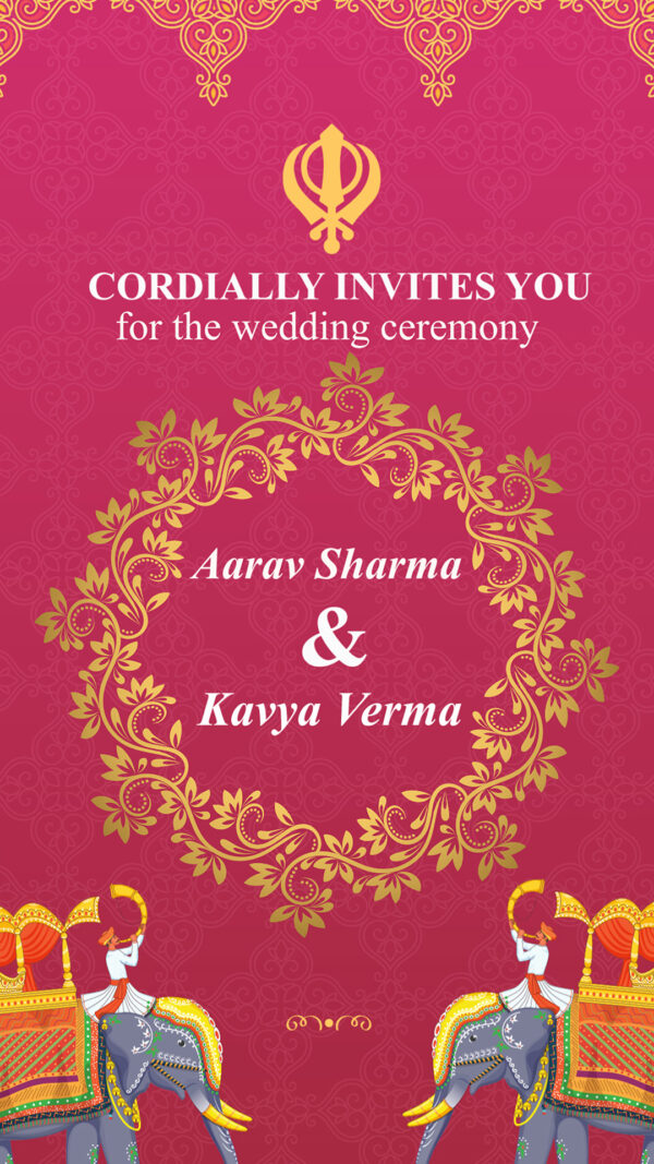 Elegant Wedding Invitation Video Template – #06